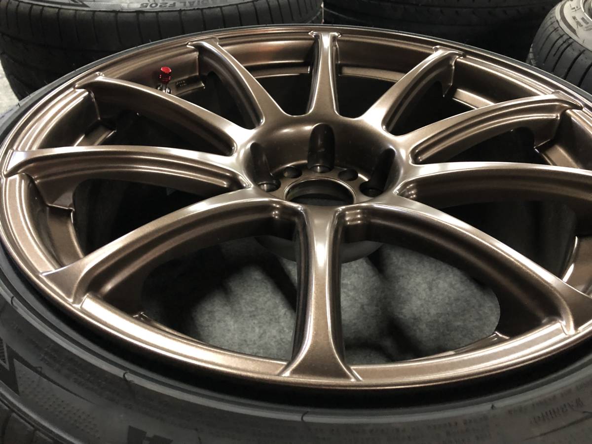 CST 19インチ 9.5J ホイール ブロンズ 245/35-19 タイヤセット Z33 Z34 