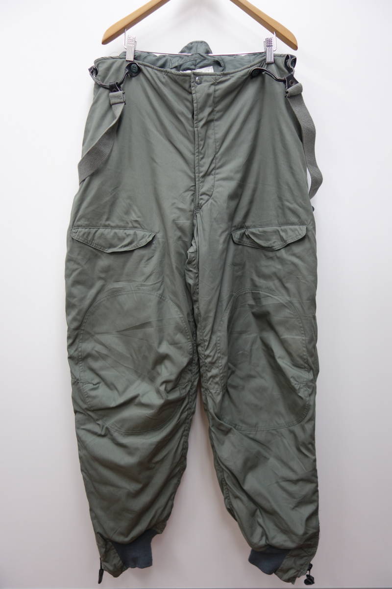 最安値，安い 33W 米軍実物 ビンテージ US ARMY F-1B フライトパンツ トラウザー 84年製 サスペンダー付き SIZE 38(パンツ)｜売買されたオークション情報、yahooの商品情報をアーカイブ公開 - オークファン パンツ