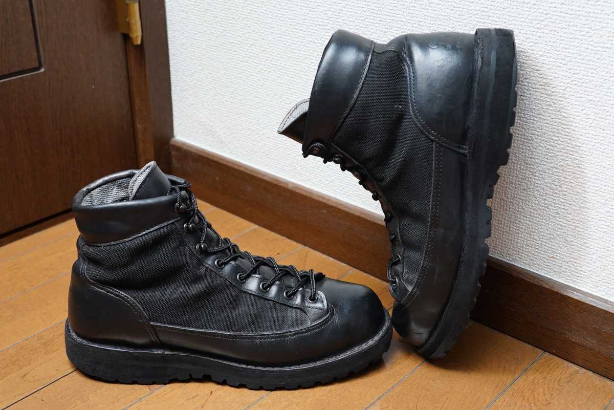 DANNER ダナーライト ブラック 黒タグ us8 ゴアテックス ブーツ ｜ダナー