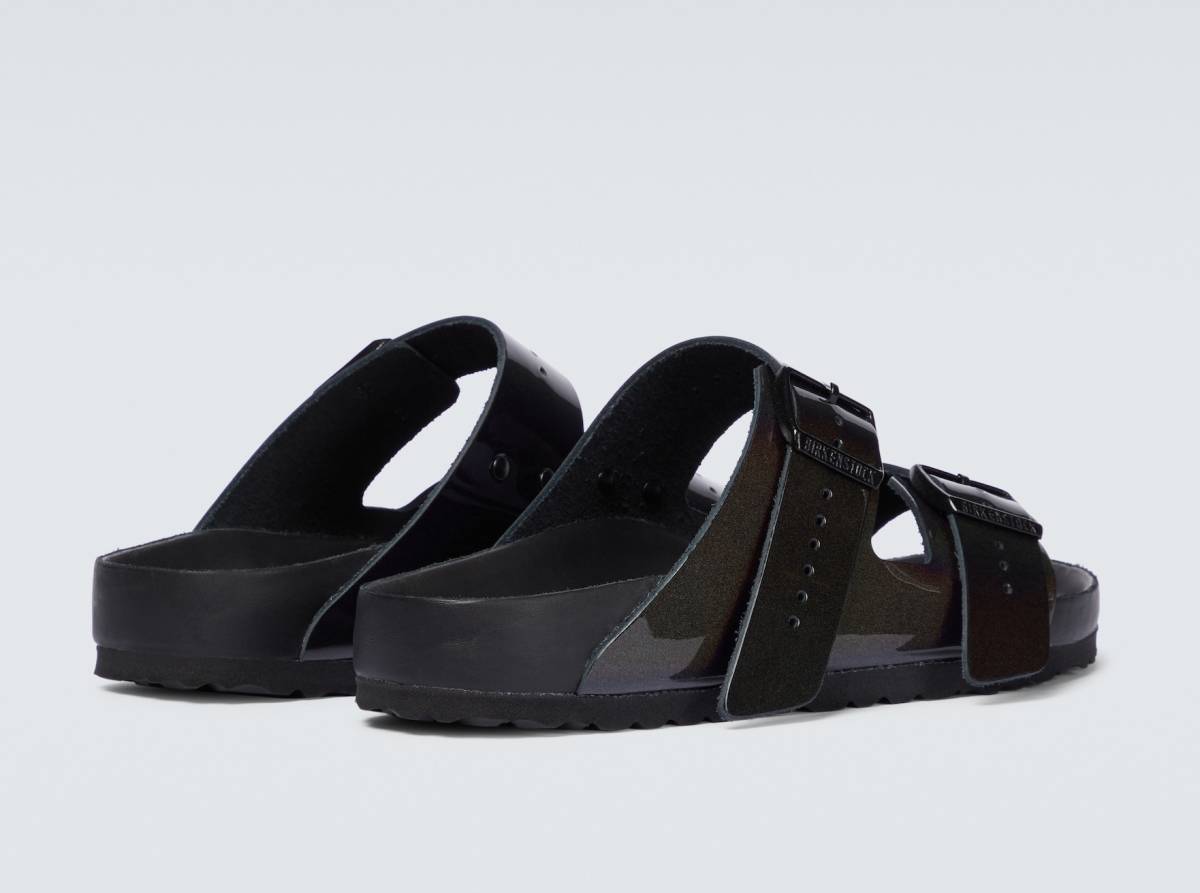 新品未使用 RICK OWENS ビルケンシュトック アリゾナ 42 新品 リックオウエンス x ビルケンシュトック フォイルレザー サンダル