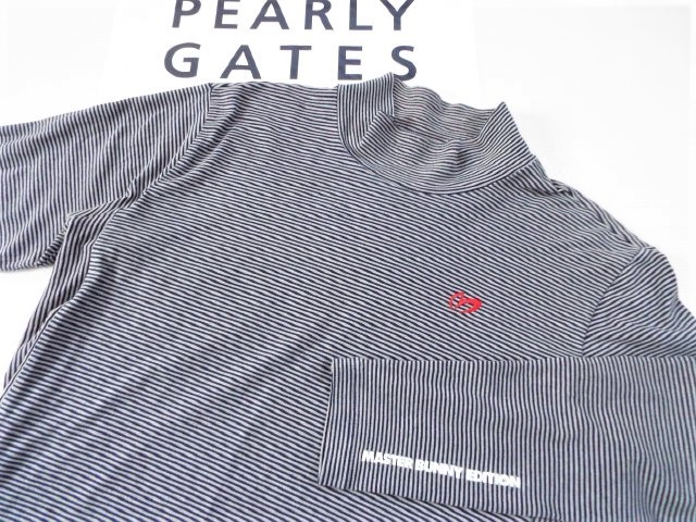 【低価，安い】 マスターバニー by PEARLY GATES / 袖ロゴ ハイネックシャツ / サイズ６(パーリーゲイツ)｜売買されたオークション情報、yahooの商品情報をアーカイブ公開 - オークファン シャツ