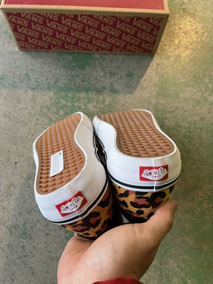 未使用 VANS バンズ スリッポン US 9.5 27.5cm Slip-on Pro レオパード 