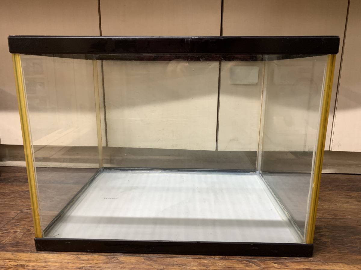 中古 NISSO ニッソー オールガラス水槽 NS-7M ブラック サイズ 600×450