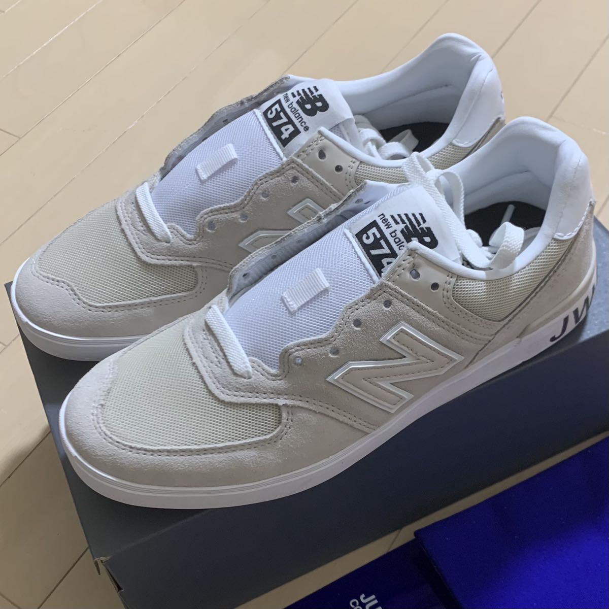 新品 NEW BALANCE x eYe COMME des GARCONS JUNYA WATANABE スニーカー US7 (25.0cm) ベージュ 正規品 ニューバランス コムデギャルソン des COMME eYe &amp; Beige アイコムデギャルソンジュンヤワタナベマン
