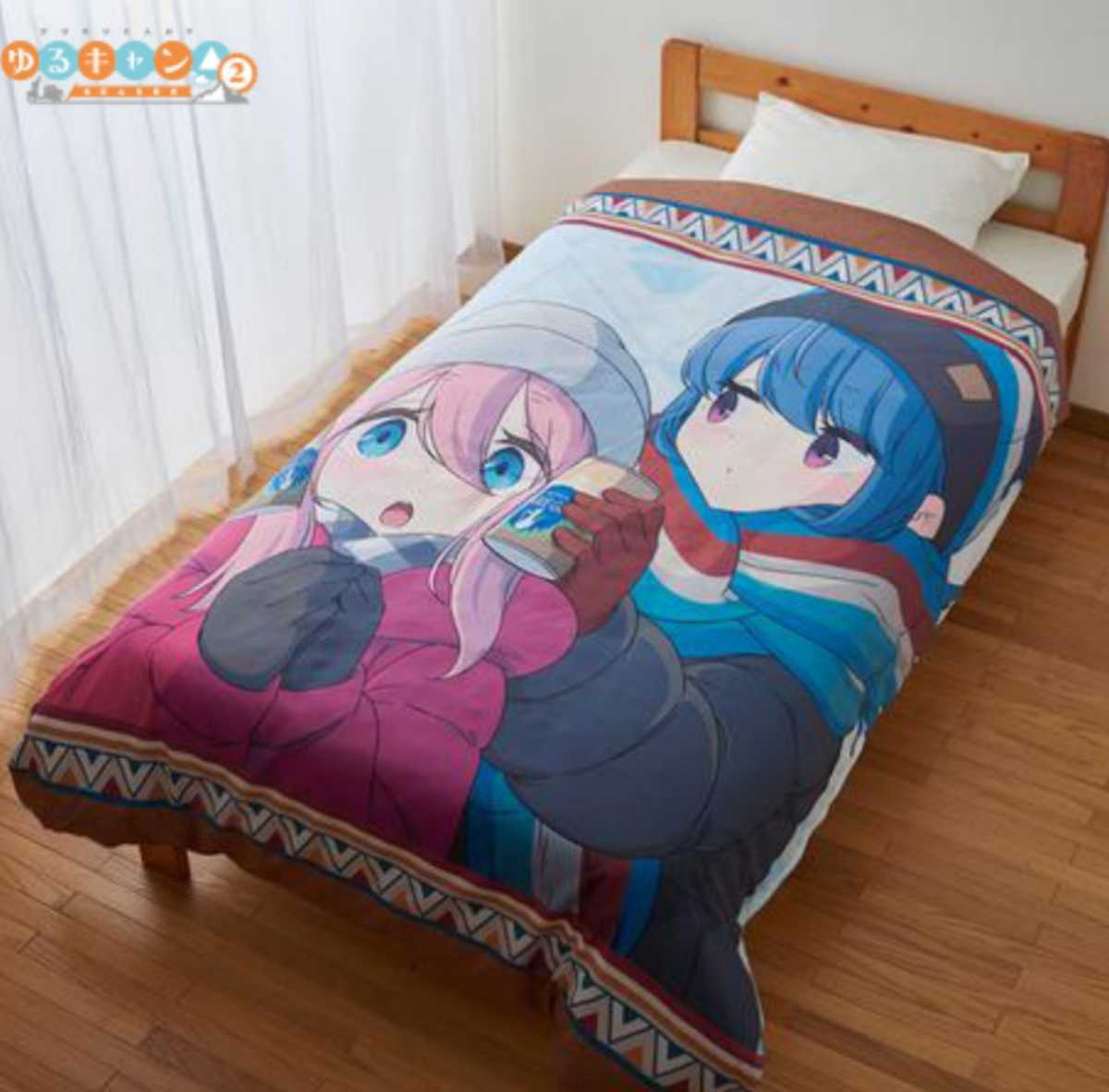 ゆるキャンコラボシングルロングサイズ掛け布団カバーです 即決 ゆるキャン△ 掛けふとんカバー シングルロング 150×210 新品タグ