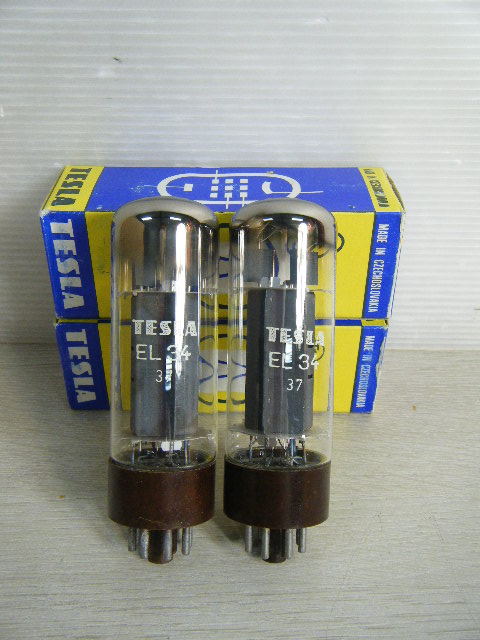 1う6☆TESLA テスラ 真空管 2個セット《EL34》Vp=380V Ip=64mA  