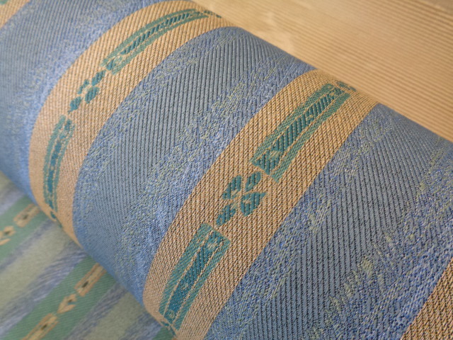 未使用品 ロールカーテン生地 幅105cm 長さ約57m ロール生地 ストライプ柄 c05