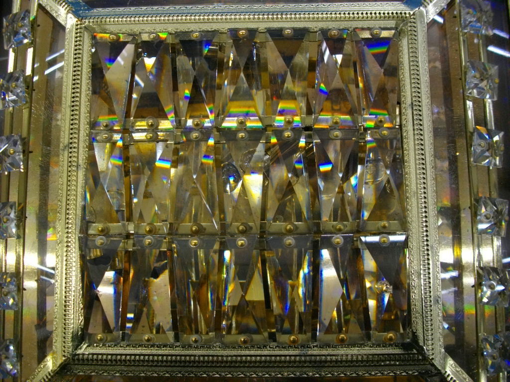 純正最安価格 T【868】希少 ゴールドキング シャンデリア 45×45cm