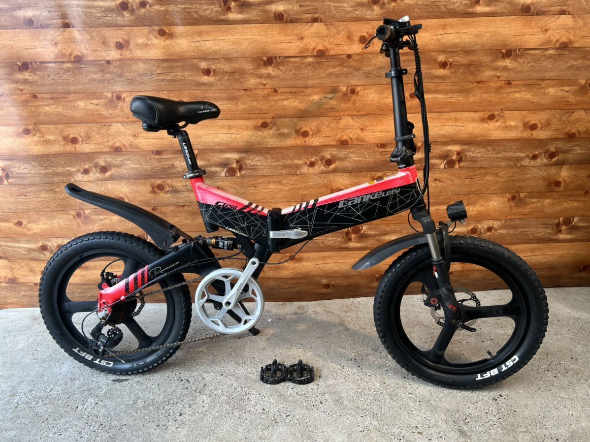 自転車 LANKELEISI 折りたたみ電動自転車 ジャンク 自転車 LANKELEISI 折りたたみ電動自転車 ジャンク