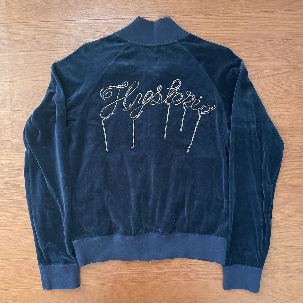 格安，安い ヒステリックグラマー スタッズベロアパーカー ネイビー FREE Hysteric Glamour チェーン ダブルジップアップパーカ(パーカ)｜売買されたオークション情報、yahooの商品情報をアーカイブ公開 - オ 女性用