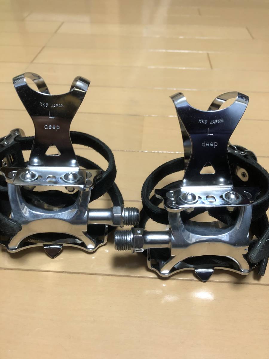 ペダル supreme mks トゥクリップ ストラップcadence ピスト マッシュ