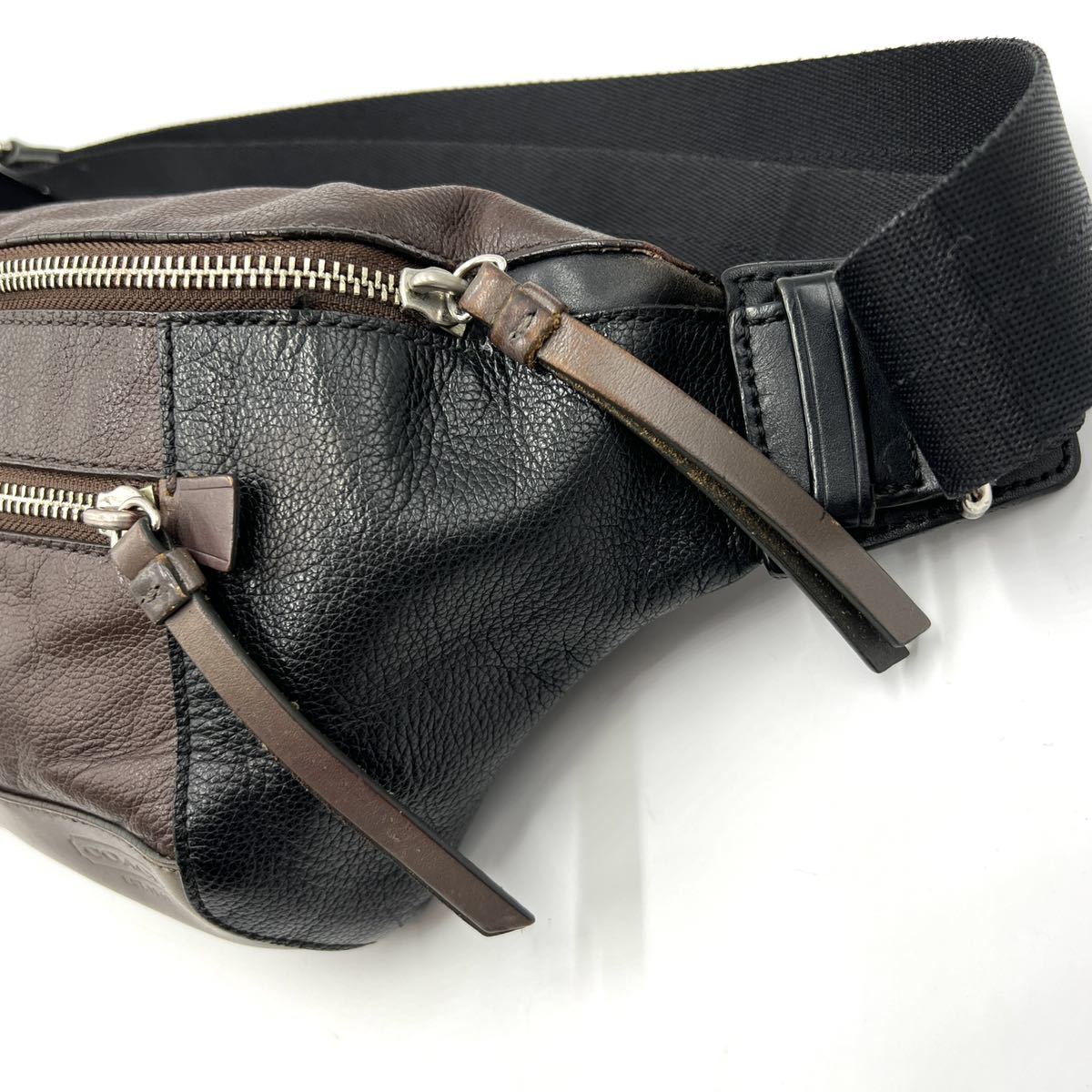 1円 【美品・極希少】COACH コーチ ボディバッグ ウエストバッグ 