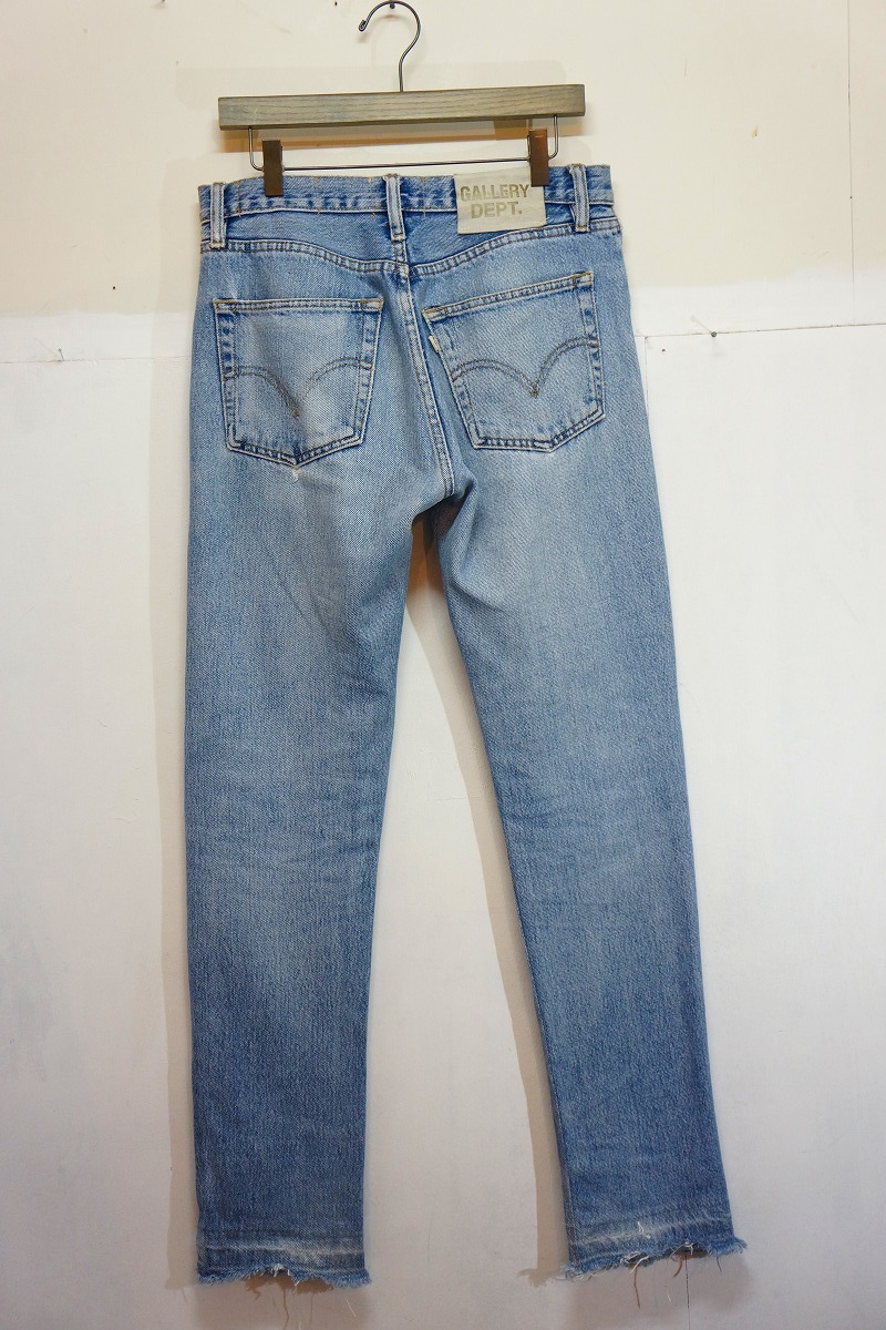 美品 正規 21SS GALLERY DEPT.ギャラリーデプト 5001 Denim Jeans Levi's リーバイス リメイク デニム パンツ 28インディゴ 本物206M
