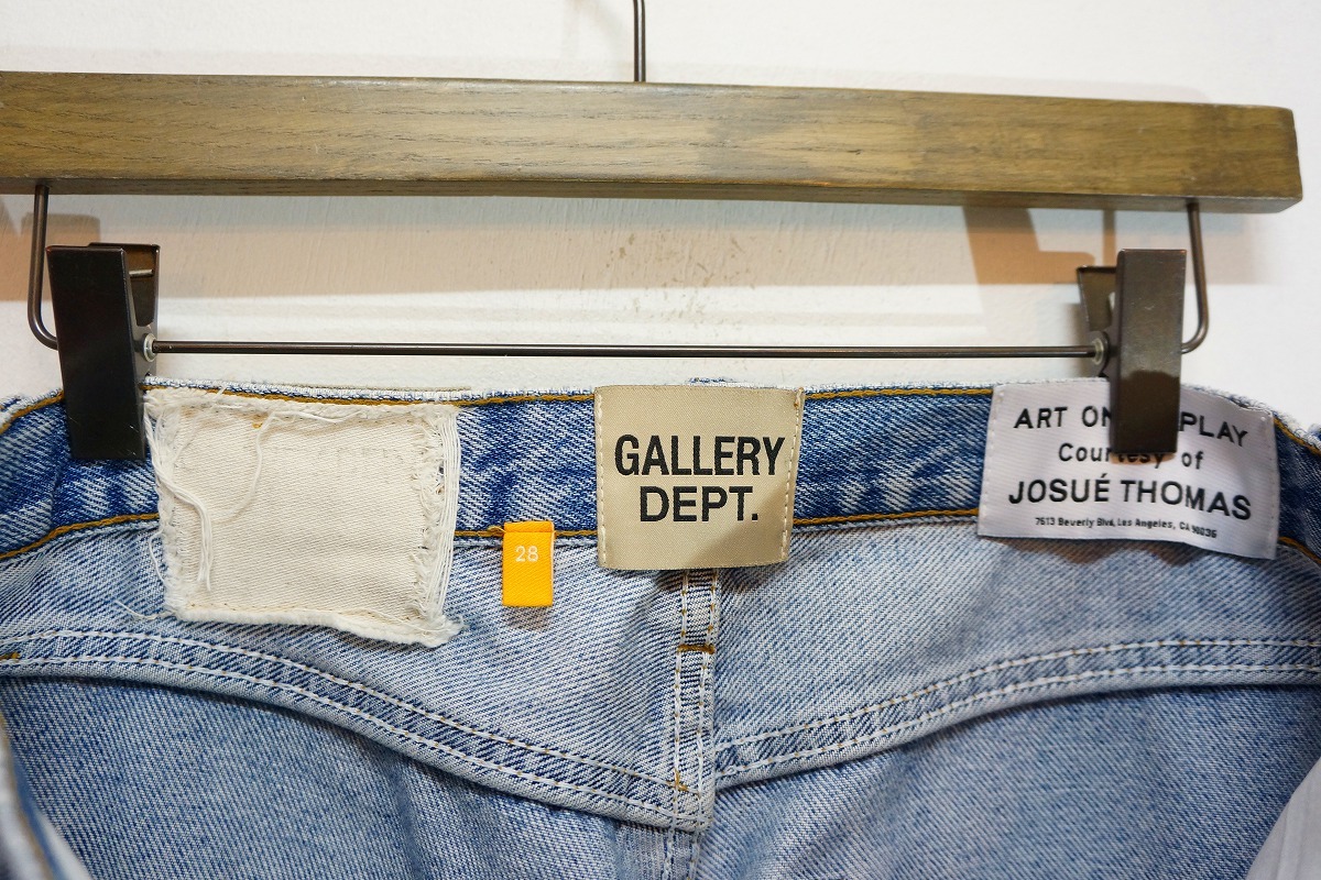 美品 正規 21SS GALLERY DEPT.ギャラリーデプト 5001 Denim Jeans Levi's リーバイス リメイク デニム パンツ 28インディゴ 本物206M