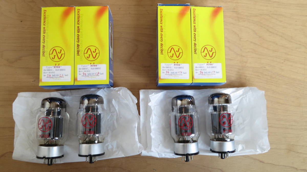 JJ KT-88 2ペア JJ KT88 真空管PX291年ロング保証 MKII KT88-T |