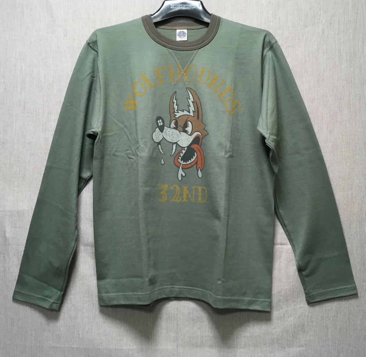 超激得 定価10 450 正規TOYS McCOY トイズマッコイ MILITARY LONG SLEEVE TEE U.S.A.F. 32NDFS WOLFHOUNDS 長袖 クルーネック Tシャツ(長袖Tシャツ)｜売買されたオークション情報、yahooの商品情報をアーカイブ公開 - オー 男性用