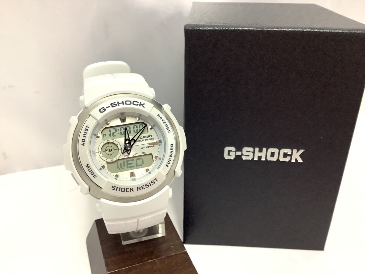 ☆CASIO カシオ G-SHOCK Gスパイク G-300LV-7AJF ホワイト Qz 中古 1円