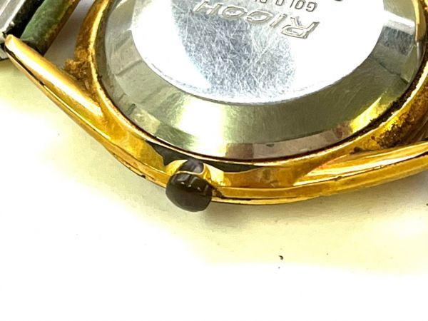 V069-I34-1049◎ RICOH リコー 56101 ダイナミックオート 33石 自動巻き メンズ 腕時計 Dynamic Auto ゴールドカラー③_8