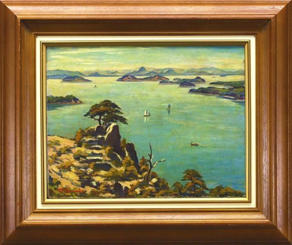 真作」作者不明 風景画 油彩画 額装 サイン有り F6号 公式通販