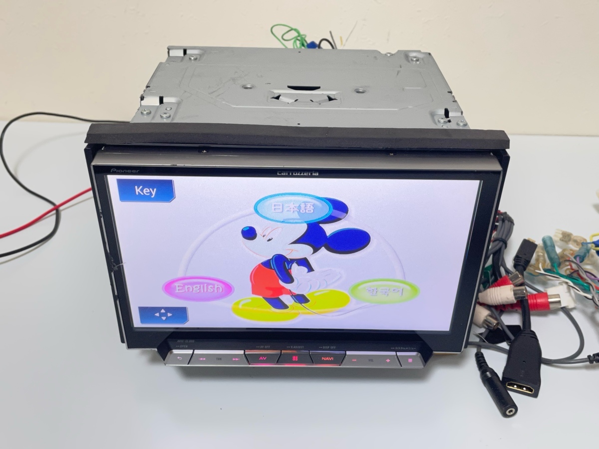 ジャンク carrozzeria 8インチ サイバーナビ AVIC-CL900 タッチ不良