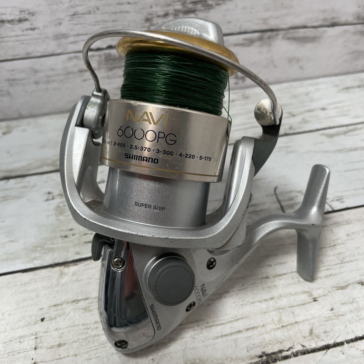  6A SHIMANO NAVi 6000PG スピニングリール 検 シマノ ナビ アウトドア フィッシング 釣り 釣具 海釣り 川釣 1000~(シマノ)｜売買されたオークション情報、yahooの商品情報をアーカイブ公開 - オークフ シマノ