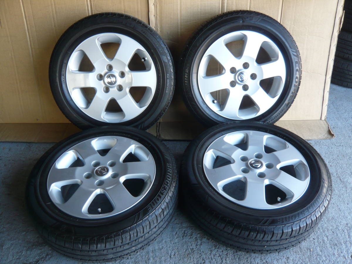 195/60R16 C25 日産 セレナ 純正アルミ BS エコピア NH100RV 18年深溝 
