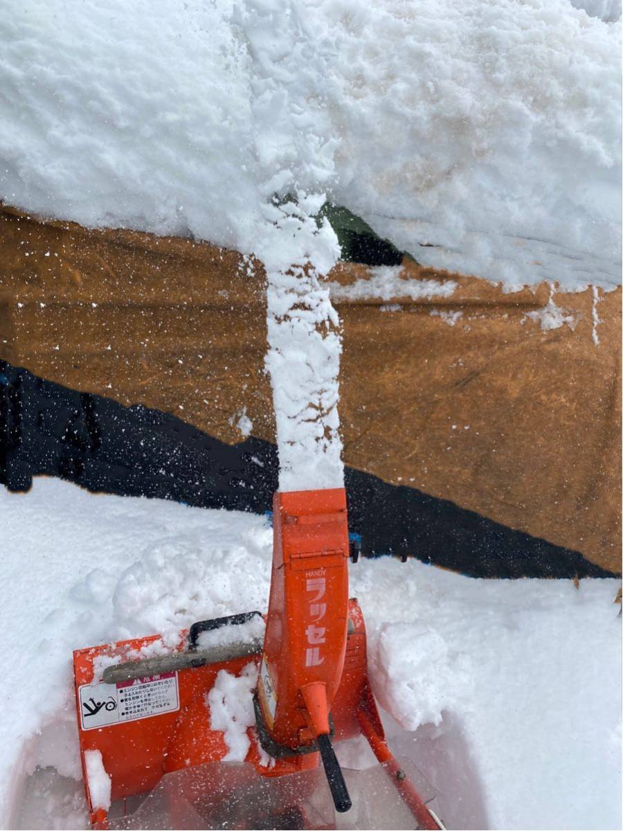中古小型除雪機 Tanaka タナカ ハンディラッセル THR-450 エンジン式 