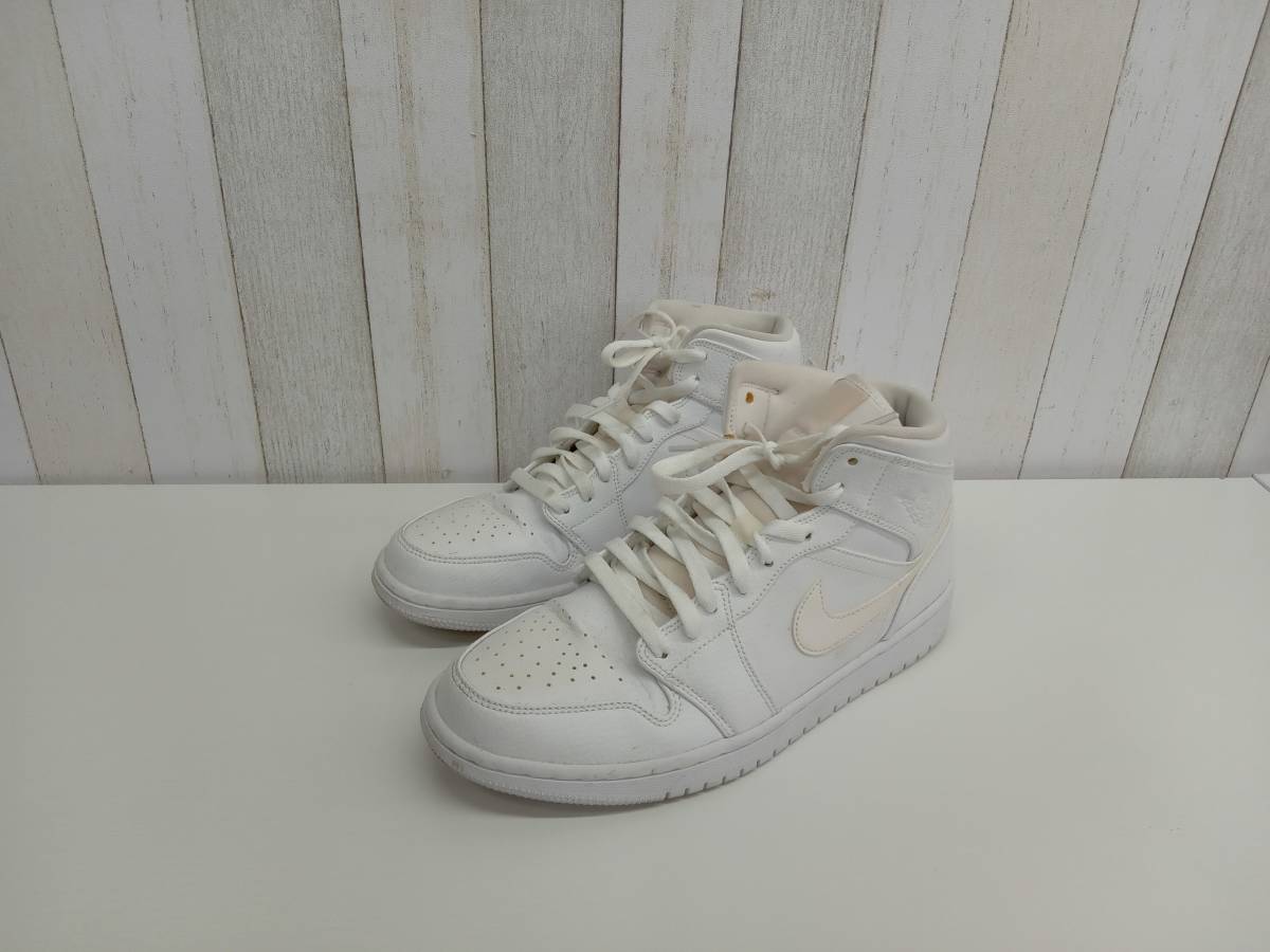 NIKE AIR JORDAN/1 MID/27cm/554724-126/ホワイト/ナイキ/エア 