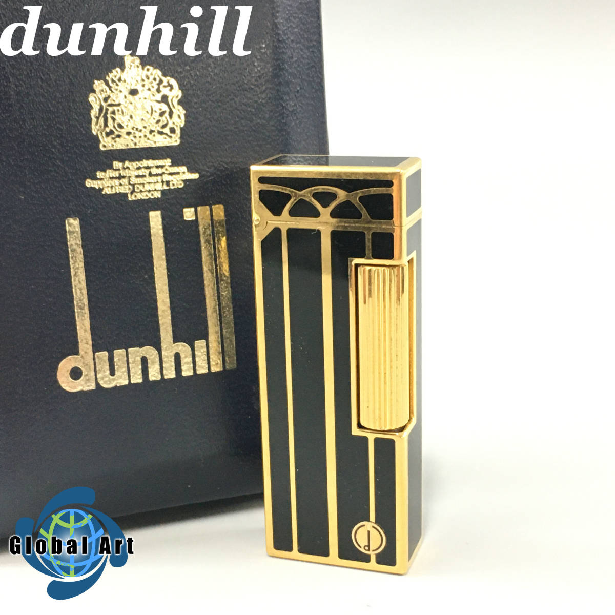 ダンヒル ライター ストライプ 美品▽Dunhill - スクエア ストライプ柄 