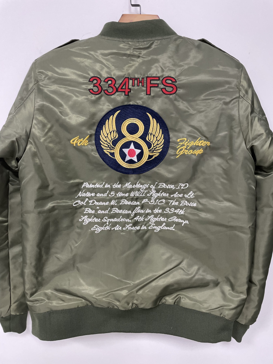 334th Air Force L-2A フライトジャケット◇EU製6万*イタリア*ミラノ発 