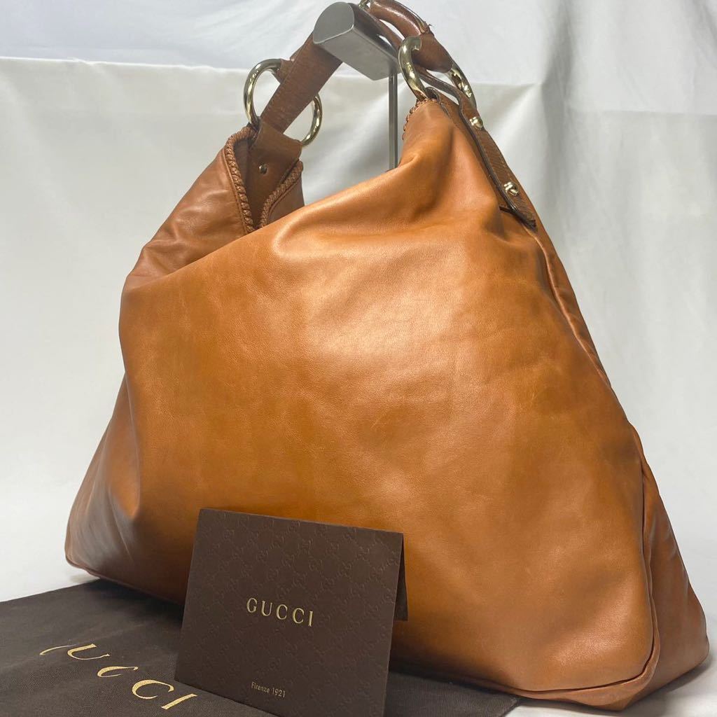 極美品》 GUCCI ウエストポーチ ホースビット ゴールド金具 グッチ