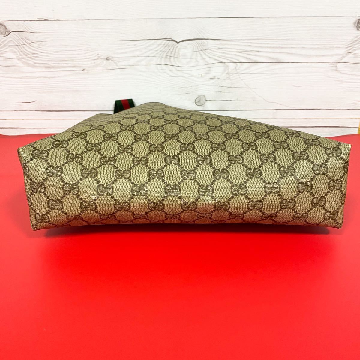 1円～ スタート GUCCI グッチ トートバッグ シェリーライン A4サイズ 
