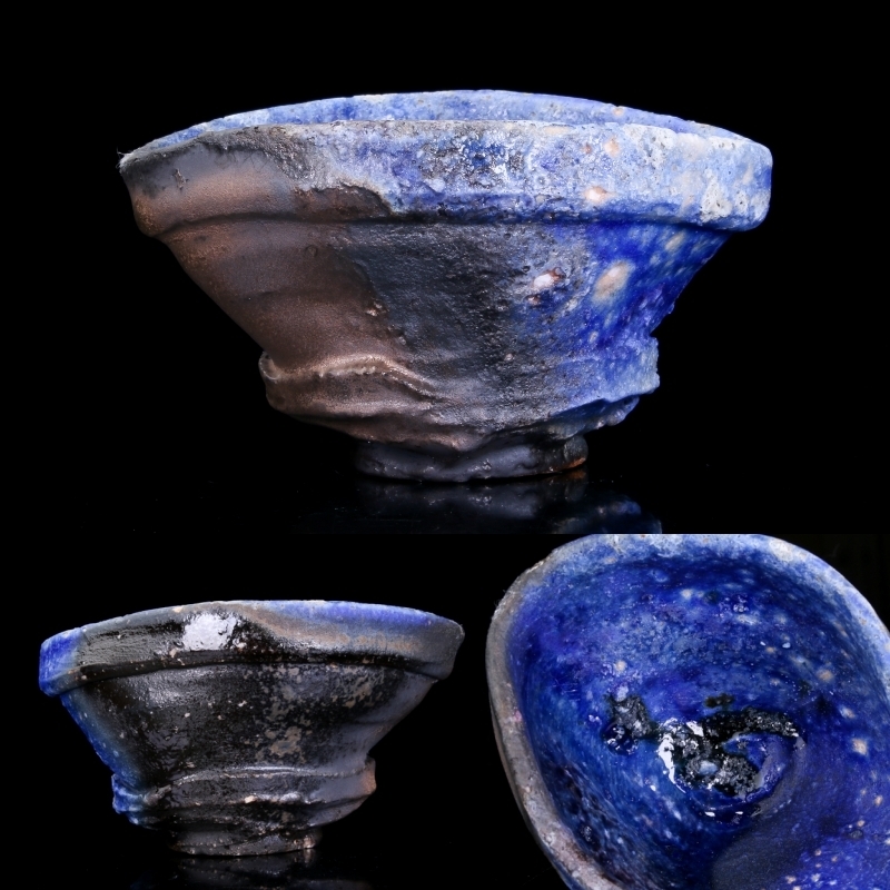 石井　隆寛作　ぐい呑 MG敬 冬の酒器展】石井隆寛 作『窯変 ぐい呑』共箱付