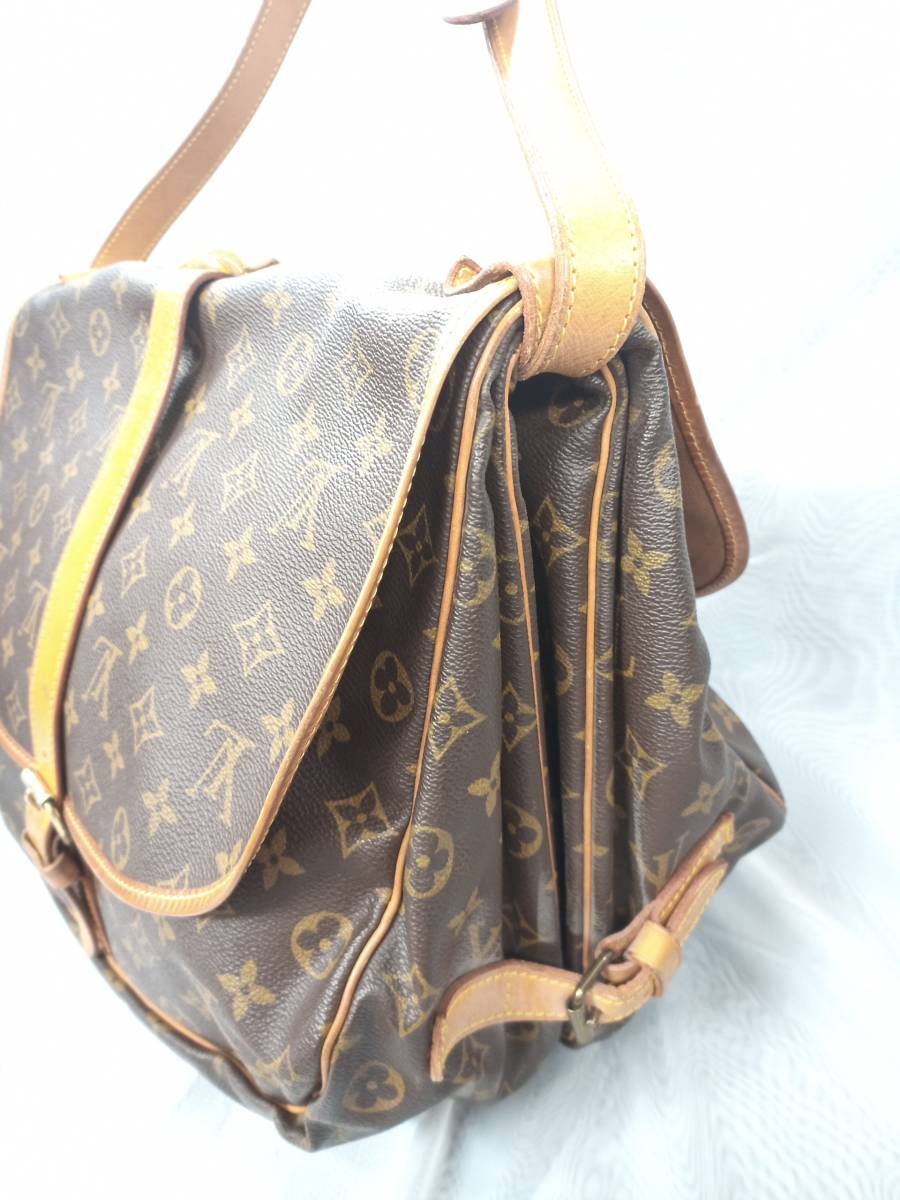 ◎ルイ・ヴィトン◎LOUIS VUITTON モノグラムライン ソミュール35 ショルダーバッグ M42254 美品 定番人気◇格安スタート