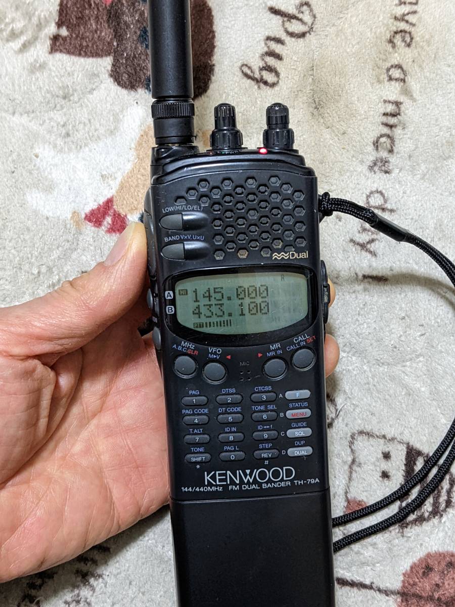 KENWOOD TH-79A 144/430MHz FM DUAL BANDER アンテナ、ストラップ