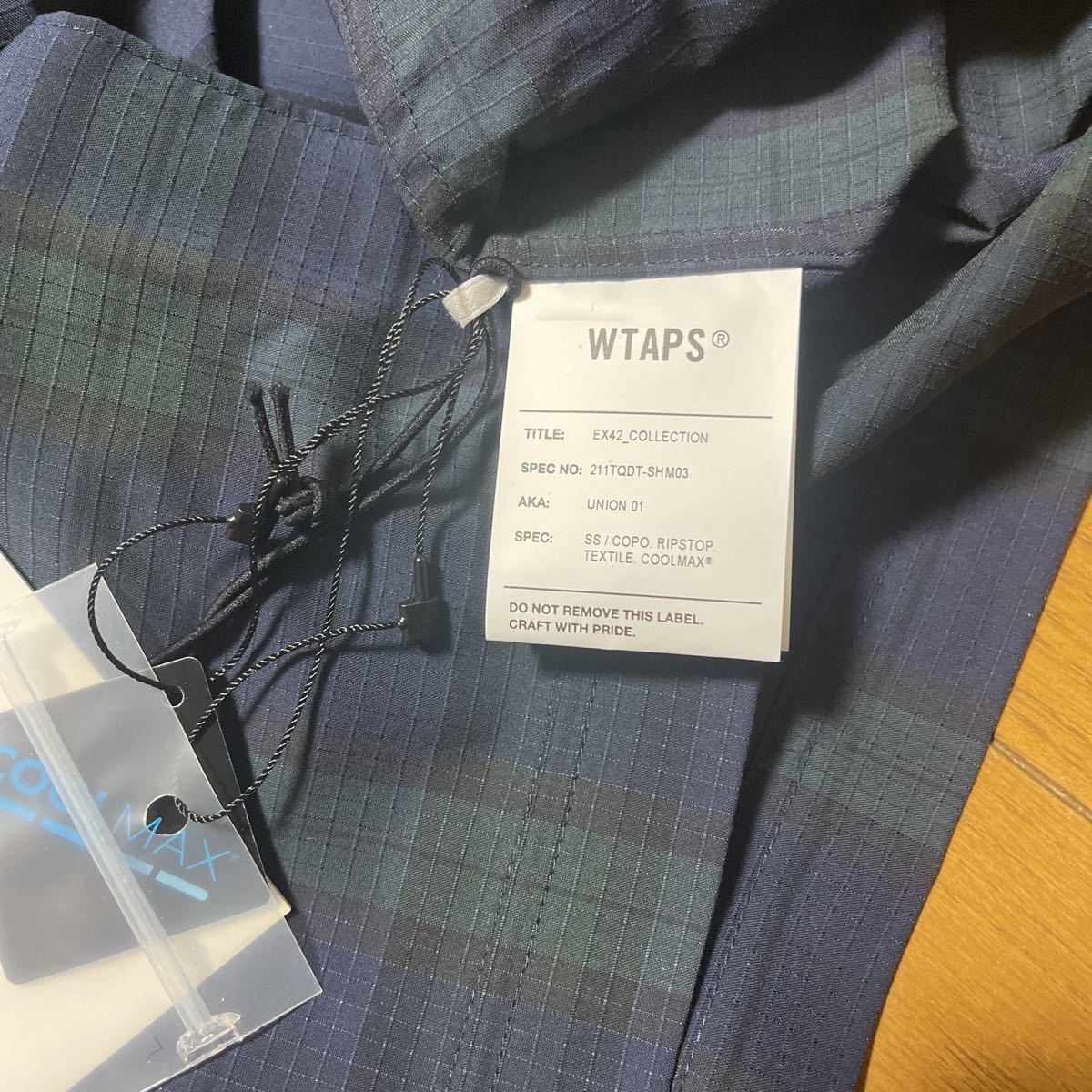 21SS WTAPS UNION 01 SS / COPO. RIPSTOP. TEXTILE. COOLMAX Mサイズ 