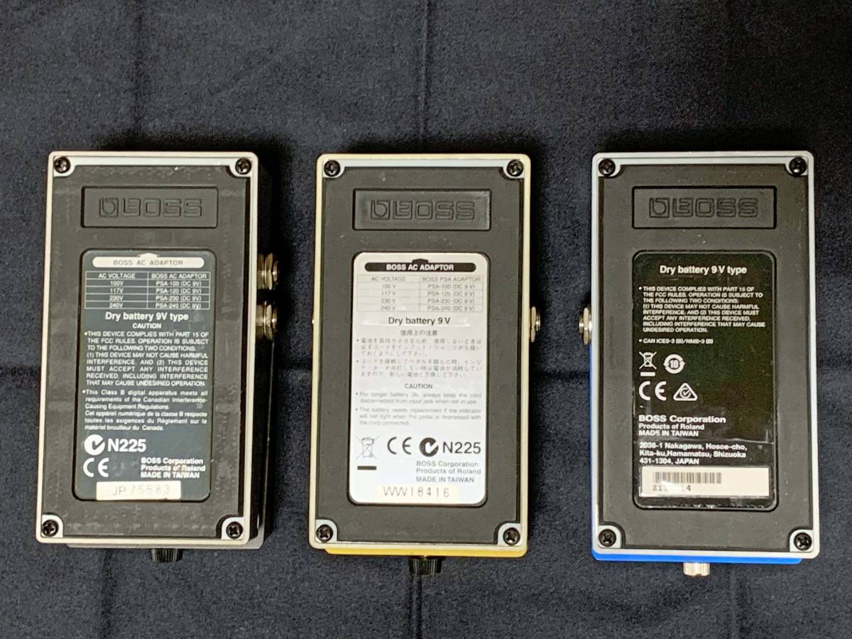中古】BOSS / CP-1X、OS-2、RV-3 3台セット+パッチケーブル等 BOSS