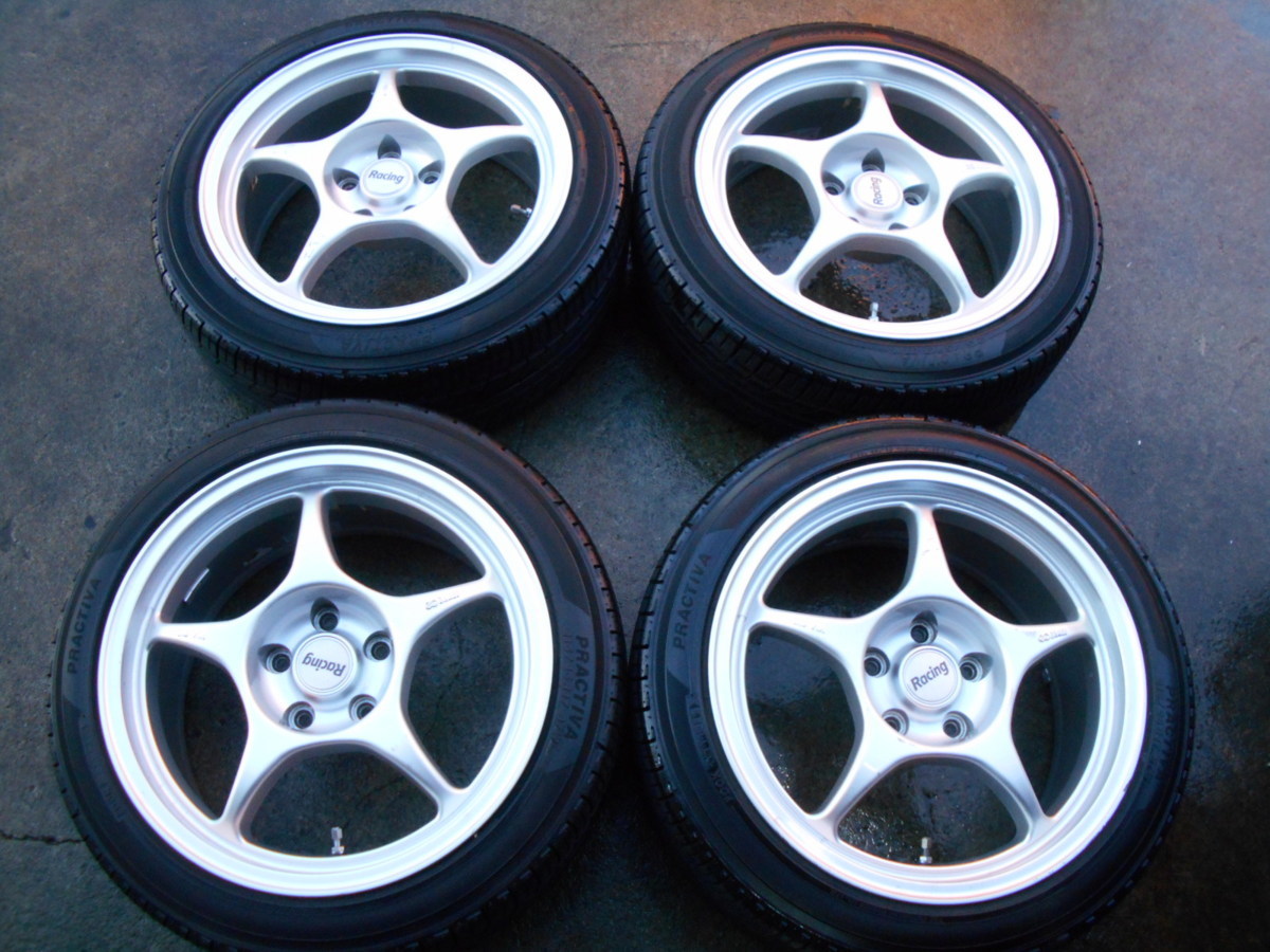 エンケイ RP01 9J オフセット38 蒸し暑く 17インチ中古2本 ホワイト