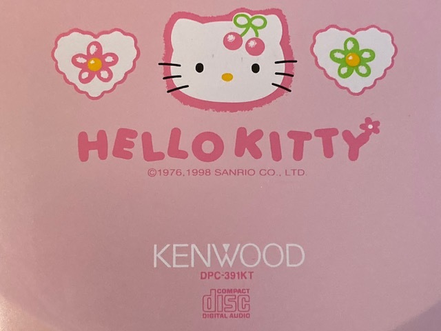 稀少品】KENWOOD／ケンウッド ポータブルCDプレーヤー ハローキティ 