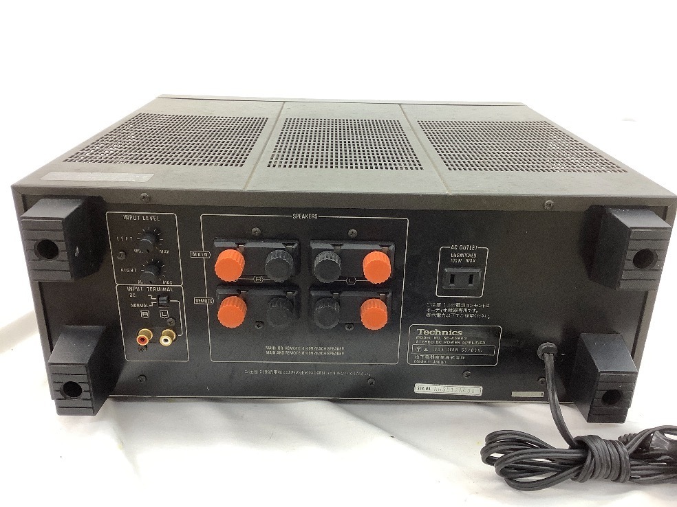 テクニクス ステレオDCパワーアンプ SE-A5MK2 通電のみ確認済 ジャンク