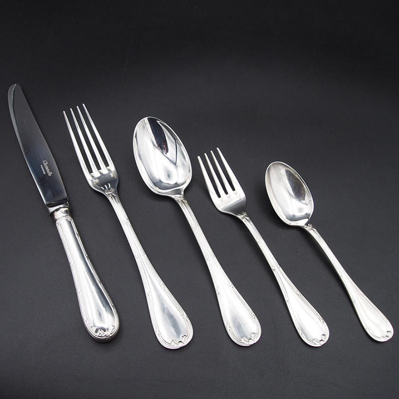 新作登場，正規品 クリストフル リュバン シルバープレート ディナー 5本セット ナイフ フォーク スプーン Christofle Rubans #2(カトラリー)｜売買されたオークション情報、yahooの商品情報をアーカイブ公開 - オー カトラリー