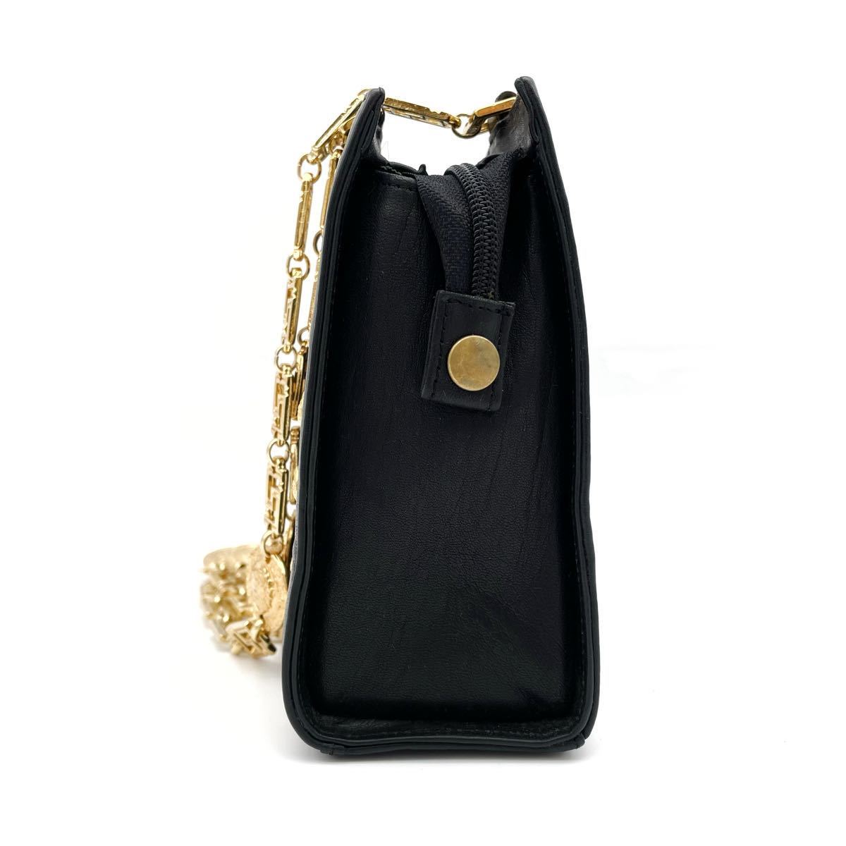 VERSACE キルティング ハンドバッグ メデューサ チェーン