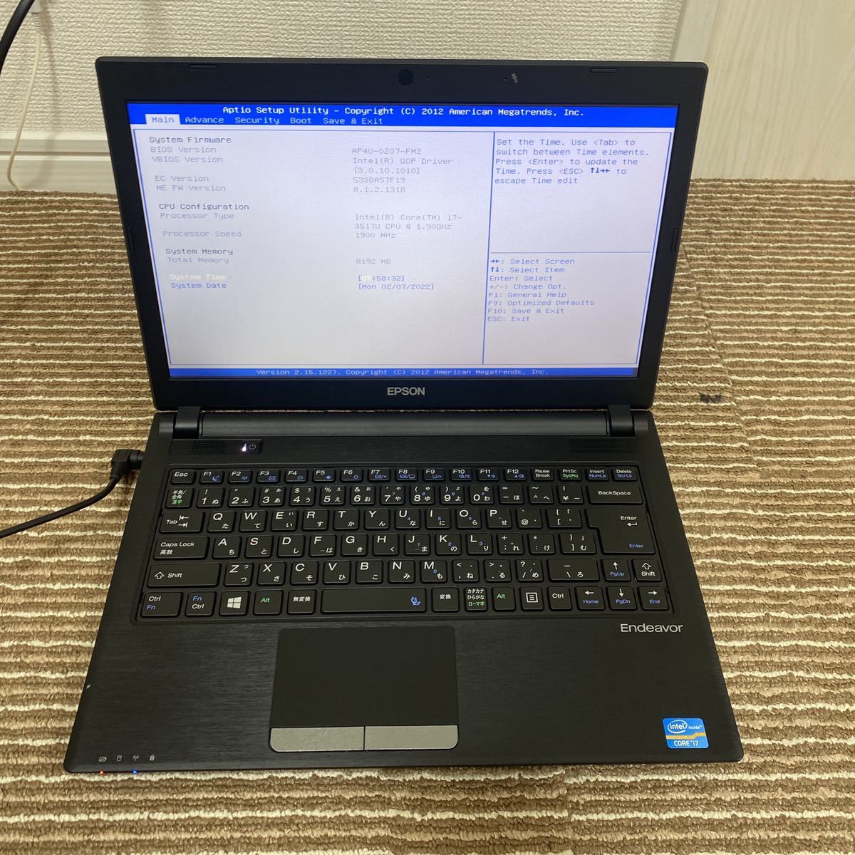 2 EPSON Endeavor NA601E Core i7-3537U