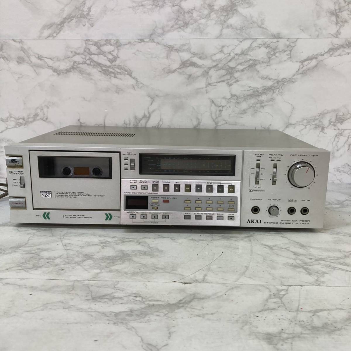  CR AKAI GX-F66R カセットデッキ 通電確認済み 他多数出品中 1000(一般)｜売買されたオークション情報、yahooの商品情報をアーカイブ公開 - オークファン 一般