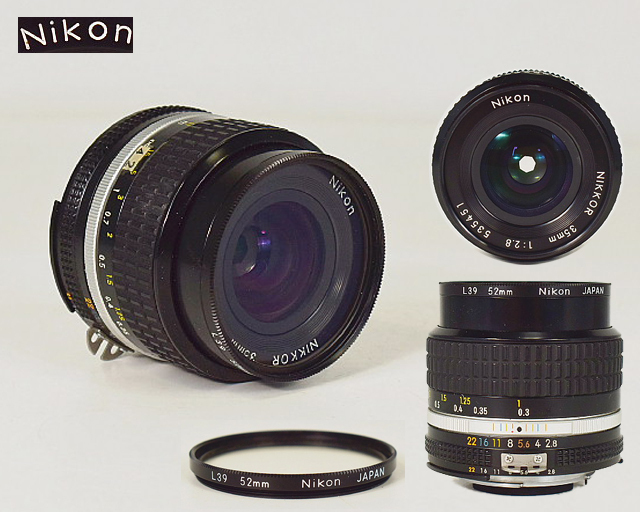 【泉美】V643 ニコン Nikon NIKKOR 35mm 1:2.8 535451 カメラレンズ フィルター付