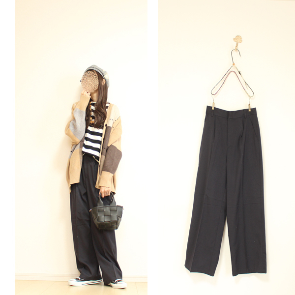 【送料198円～】新品★URBAN RESEARCH ITEMSアーバンリサーチ★ストレートタックパンツ★