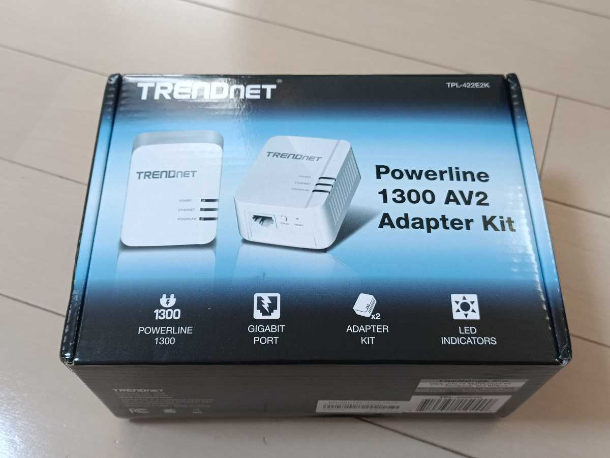 コンセントLAN PLCアダプター TRENDNET Powerline 1300 AV2 Adapter 
