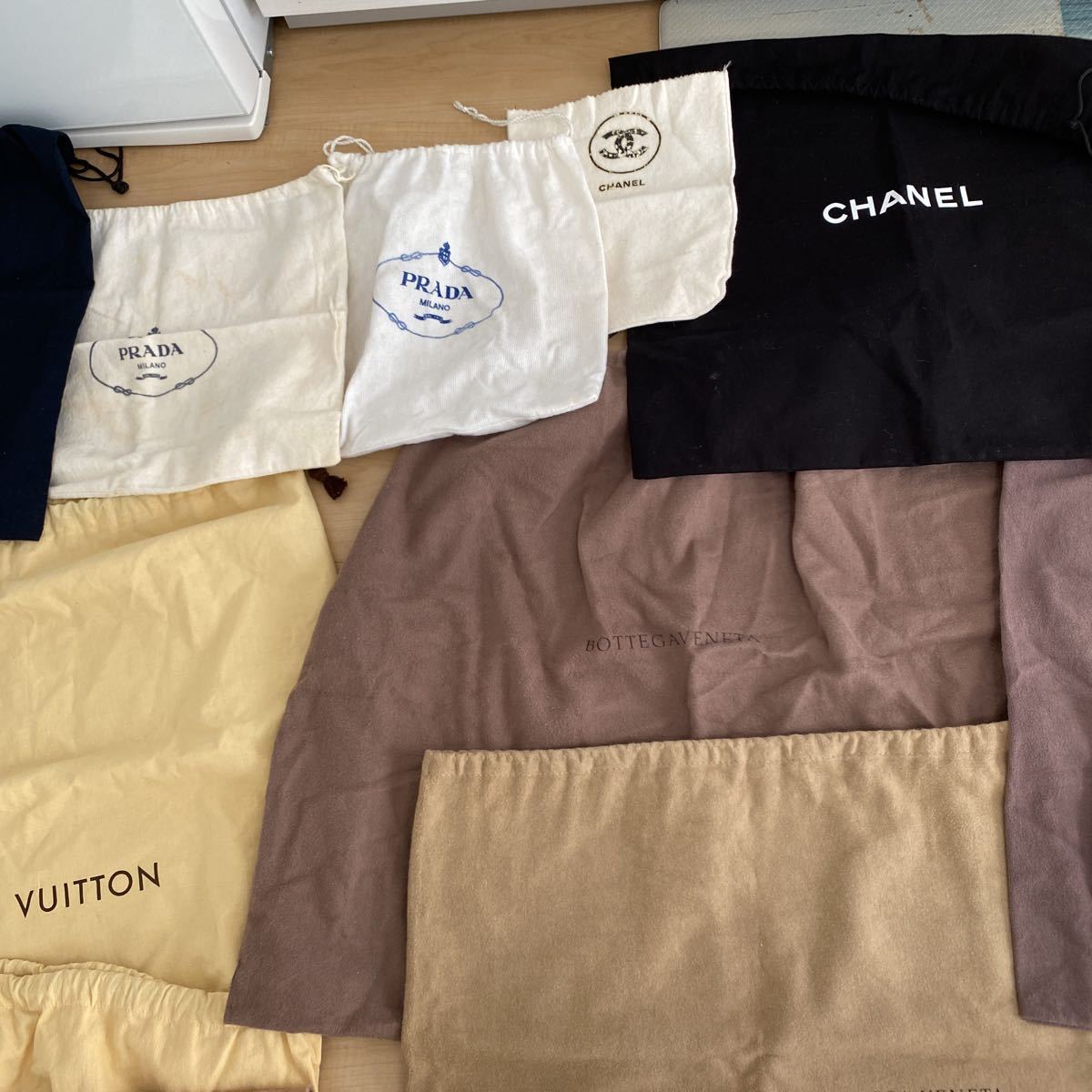 LOUIS VUITTON CHANEL ロエベ YSL GUCCI BVLGARI FENDI Dior celine PRADA Burberry 袋 布袋 まとめ売り ブランド BOTTEGA VENETA 保存袋 Louis Luxury Saint 0 Century Why