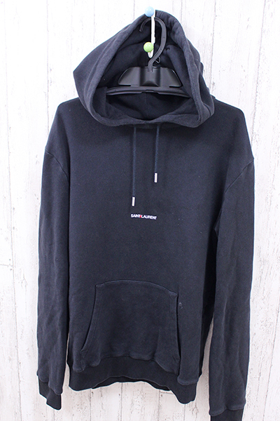 高品質，低価 【1円スタート】Saint Laurent サンローラン 黒 パーカー 