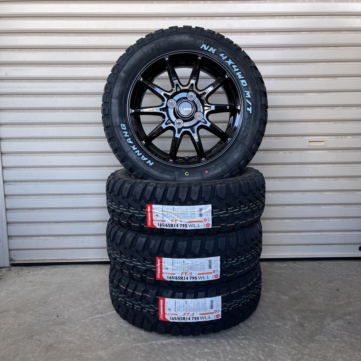 G05◇ナンカンFT-9 ゴツゴツ◇165/65R14◇ホワイトレター◇4×4 M/T 